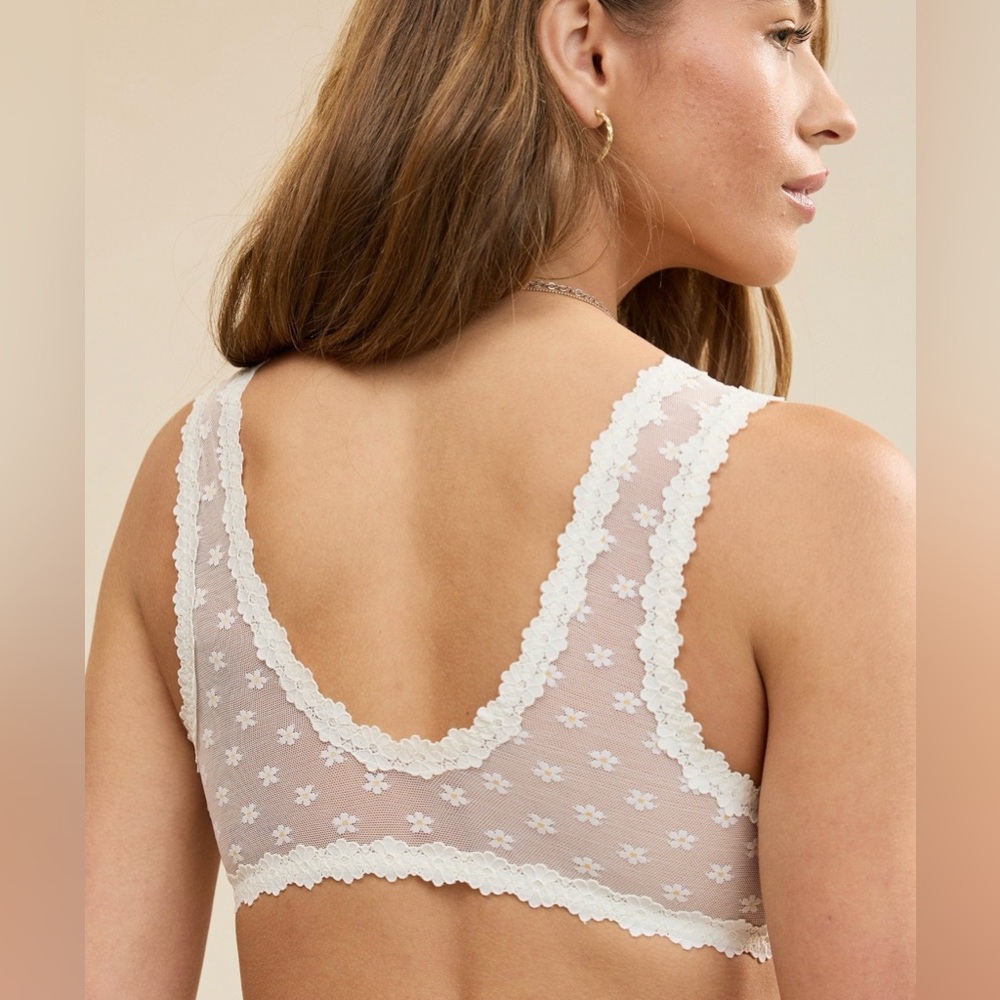 Aerie Ribbed Lace Trim Crop Tank / Bralette – NWT – Multiple Colors & Sizes - Picture 2 of 10